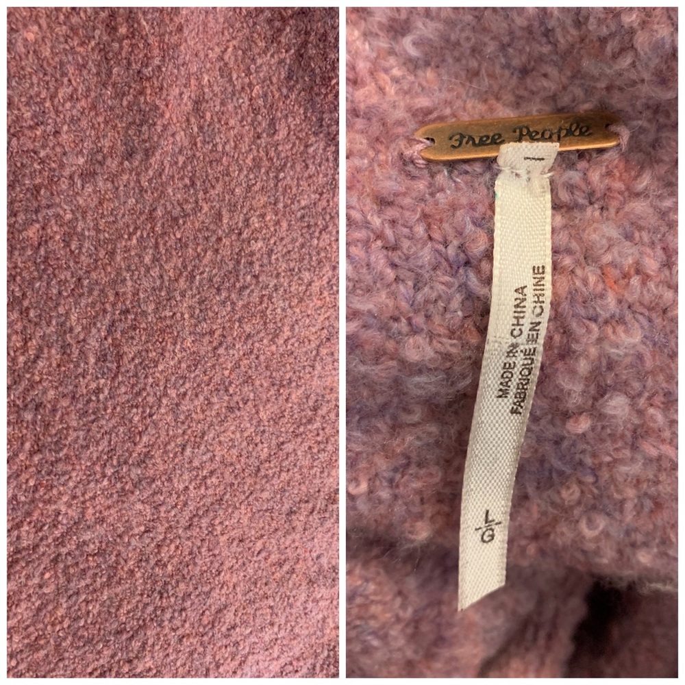 Free People Stormy Pullover Sweater in Lavender L - Picture 6 of 7